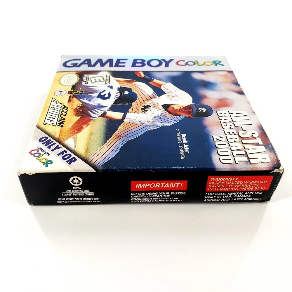 All-Star Baseball 2000 (Nintendo Game Boy Color, 1999) Authentic Complete Tested